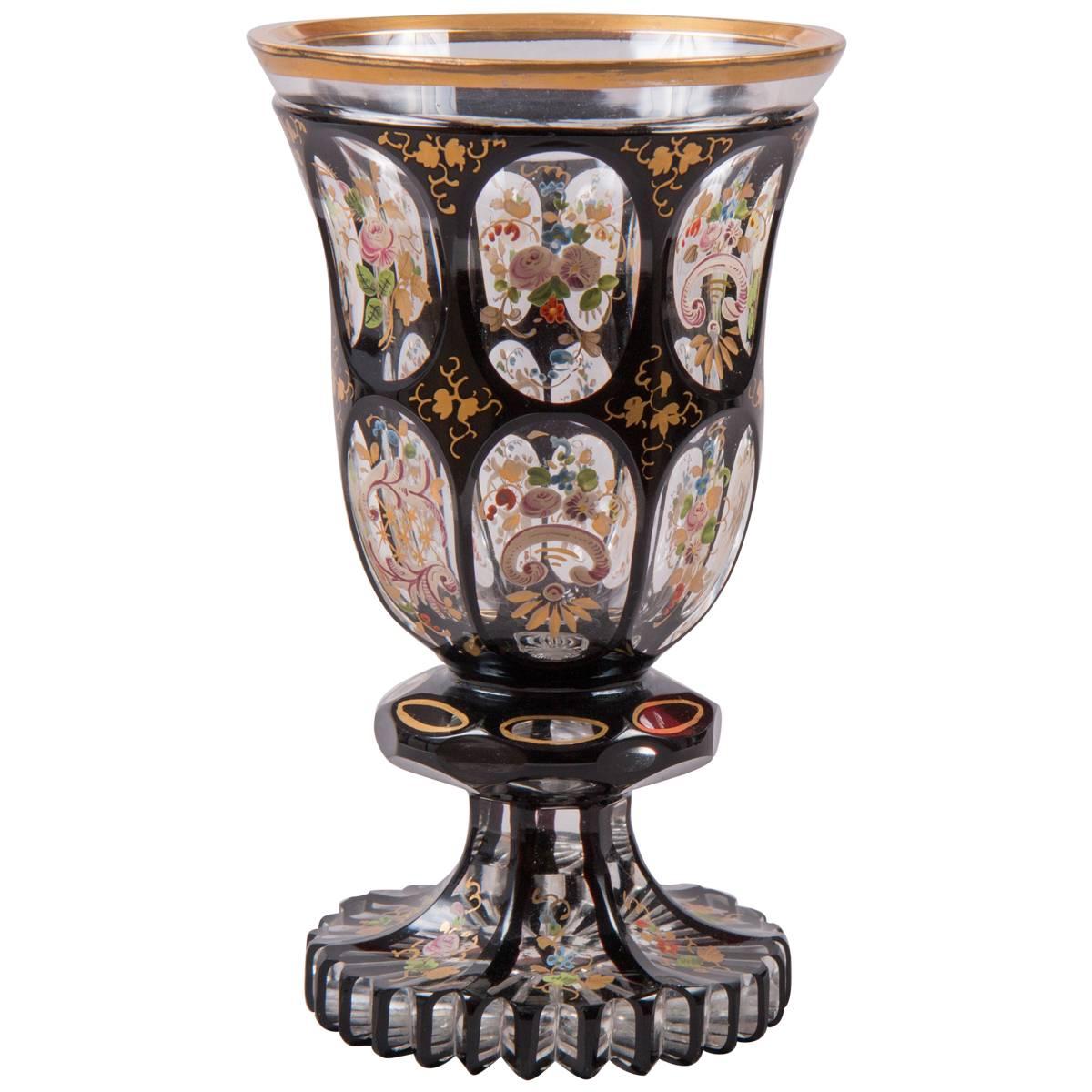 Bohemian Goblet, circa 1840 For Sale