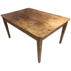 Antique 19th Century French Pine Dining / Harvest Table