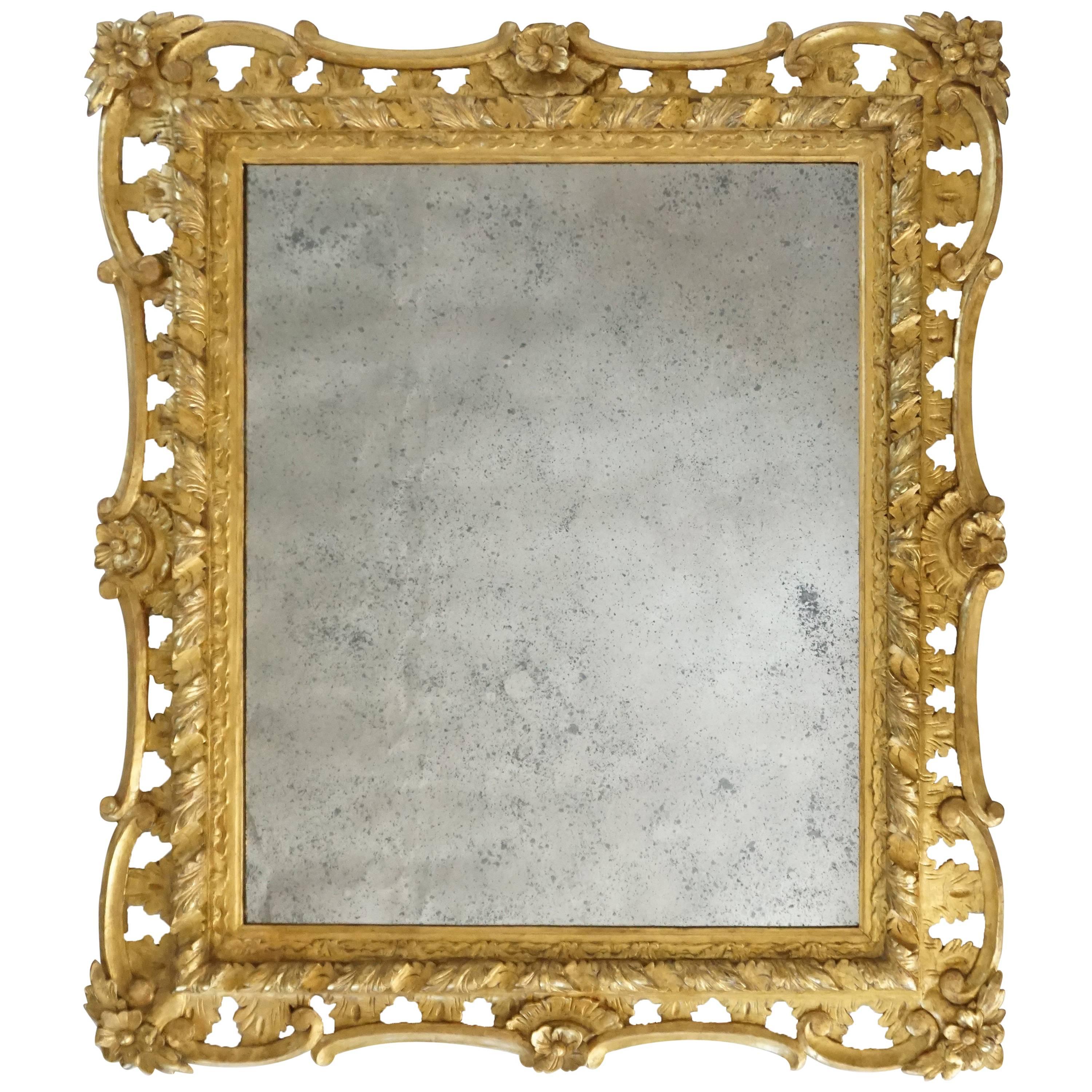 George II Rococo Style Mirror, England, circa 1830
