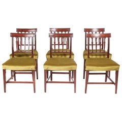 Fine Set of Six Georgian Mahogany Dining Chairs