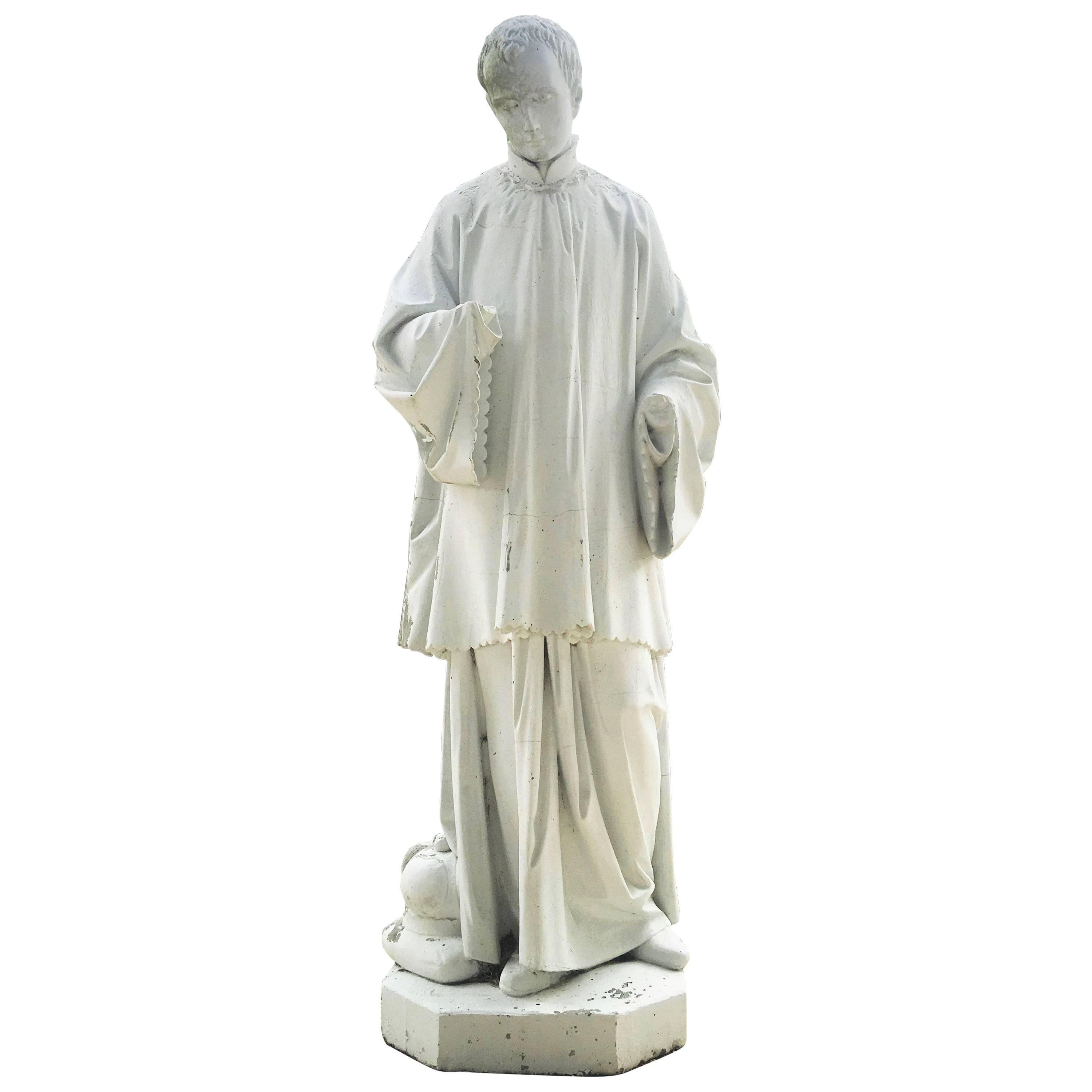 Late 18th Century Lifesize Stone Statue For Sale