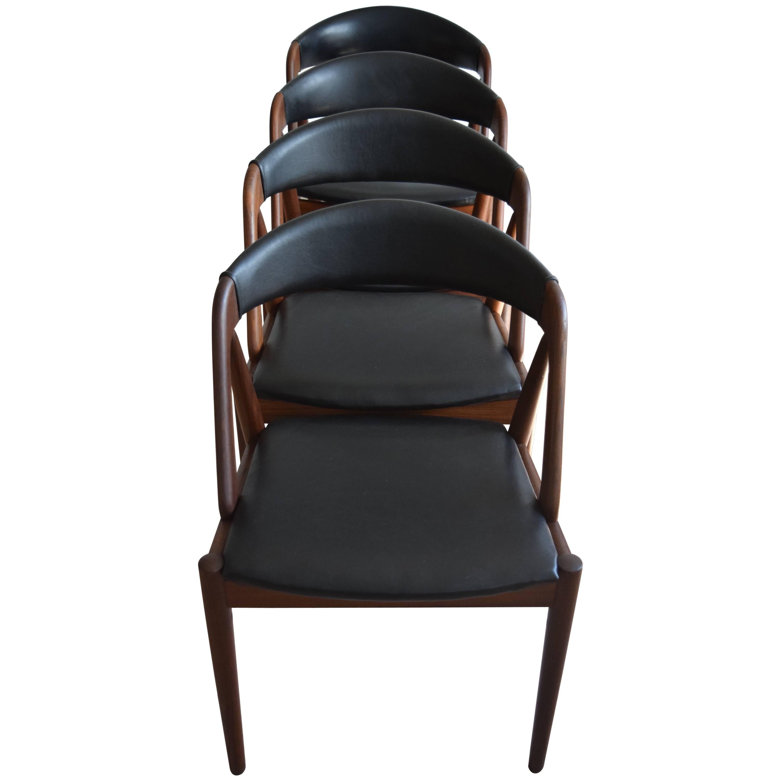 Kai Kristiansen Midcentury Teak Dining Chairs