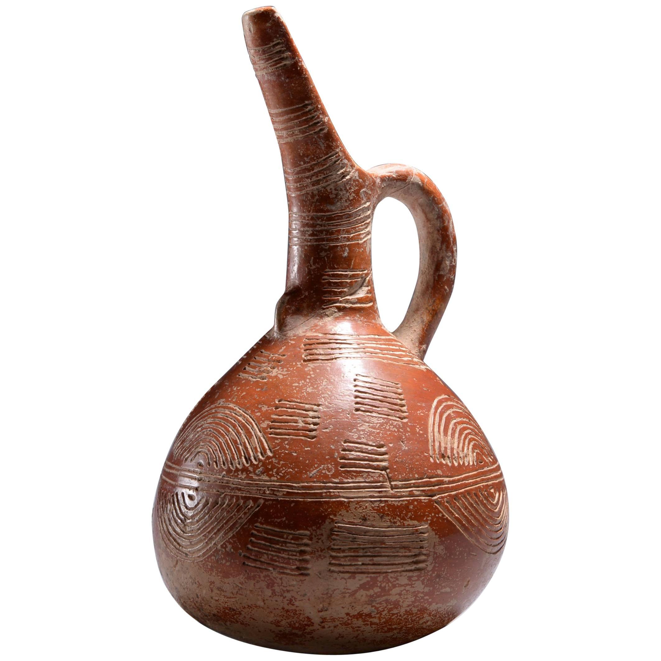 Cypriot Early Bronze Age Red Polished Ware Beaked Jug, 2300 BC