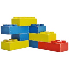 Vintage Large Decorative Lego Cubes Holland, 1960