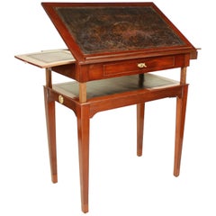 Late 18th Century Mahogany Architect's Table, in the Manner of Canabas