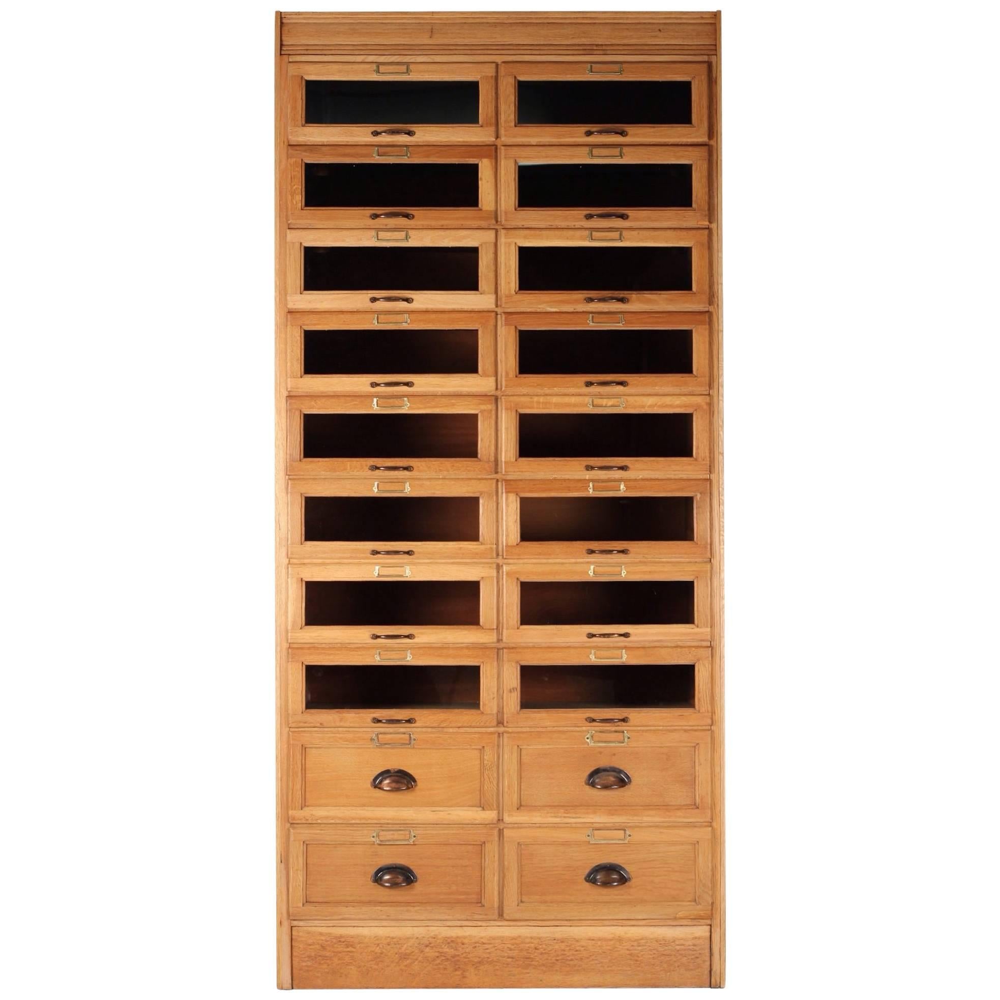 20th Century Gentlemans Haberdashery Display Cabinet