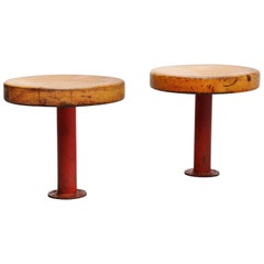 Vintage Charlotte Perriand Stools for Les Arcs, France, 1968