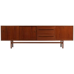 Large 1960s Nils Jonsson Teak Sideboard Mod. Grand for Troeds, Sweden, Vintage