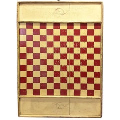 Antique Double-Sided Game Board in Original Paint