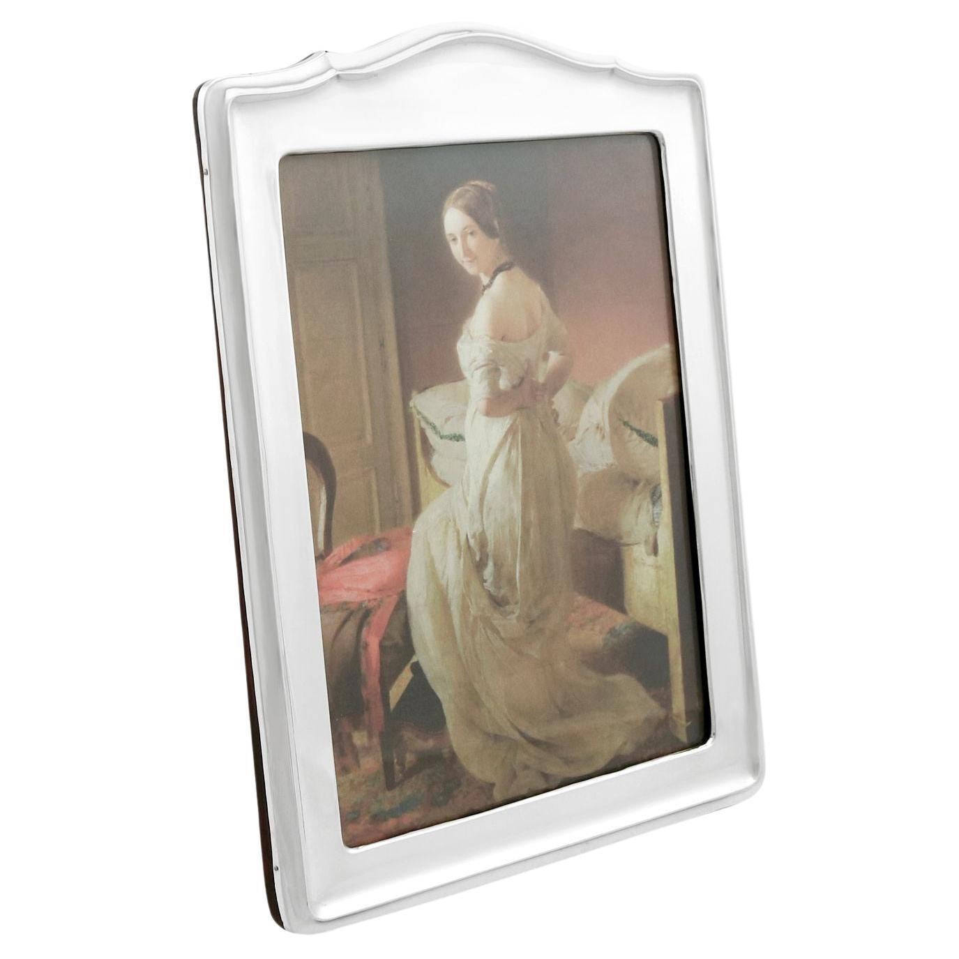Antique George V Sterling Silver Photograph Frame (1911) For Sale