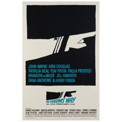 In Harm's Way US Film Poster, Saul Bass, 1965