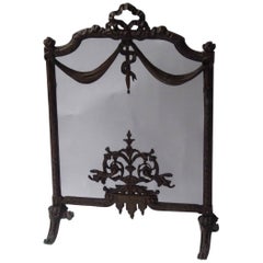 Vintage 19th-20th Century French Fireplace Screen or Fire Screen