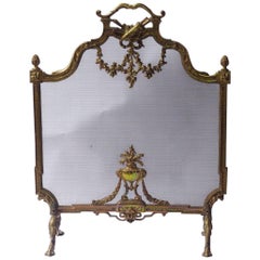 19th Century French Fireplace Screen or Fire Screen 19th Century French Fireplace Screen or Fire Screen