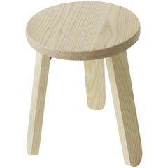 Solid Wood Three-Legged Stool