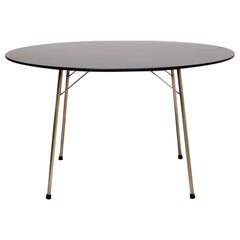 Arne Jacobsen for Fritz Hansen Black Dining Table 1970s Denmark