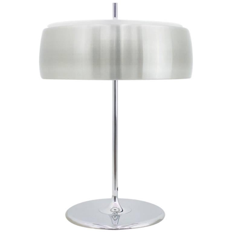 Aluminium and Chrome Table Lamp by WILA , 1970s