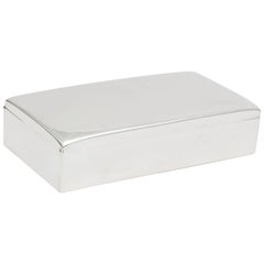 Cartier Art Deco Sterling Silver Table Box