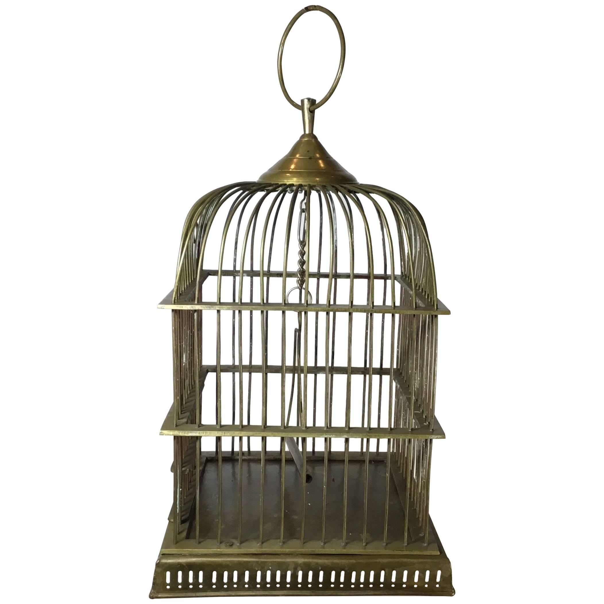 Antique Brass Birdcage