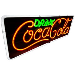 Vintage Drink Coca Cola 1960's ***Three Color Neon Sign