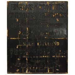 Lacquered French Shop Trade Sign from Bordeaux Region