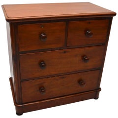 Small Antique Victorian Mahogany Chest of Drawers