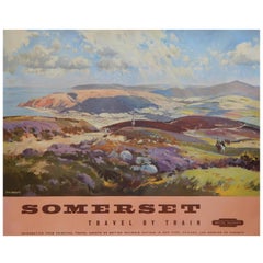 Original Vintage British Railways Poster - Somerset - Travel by Train