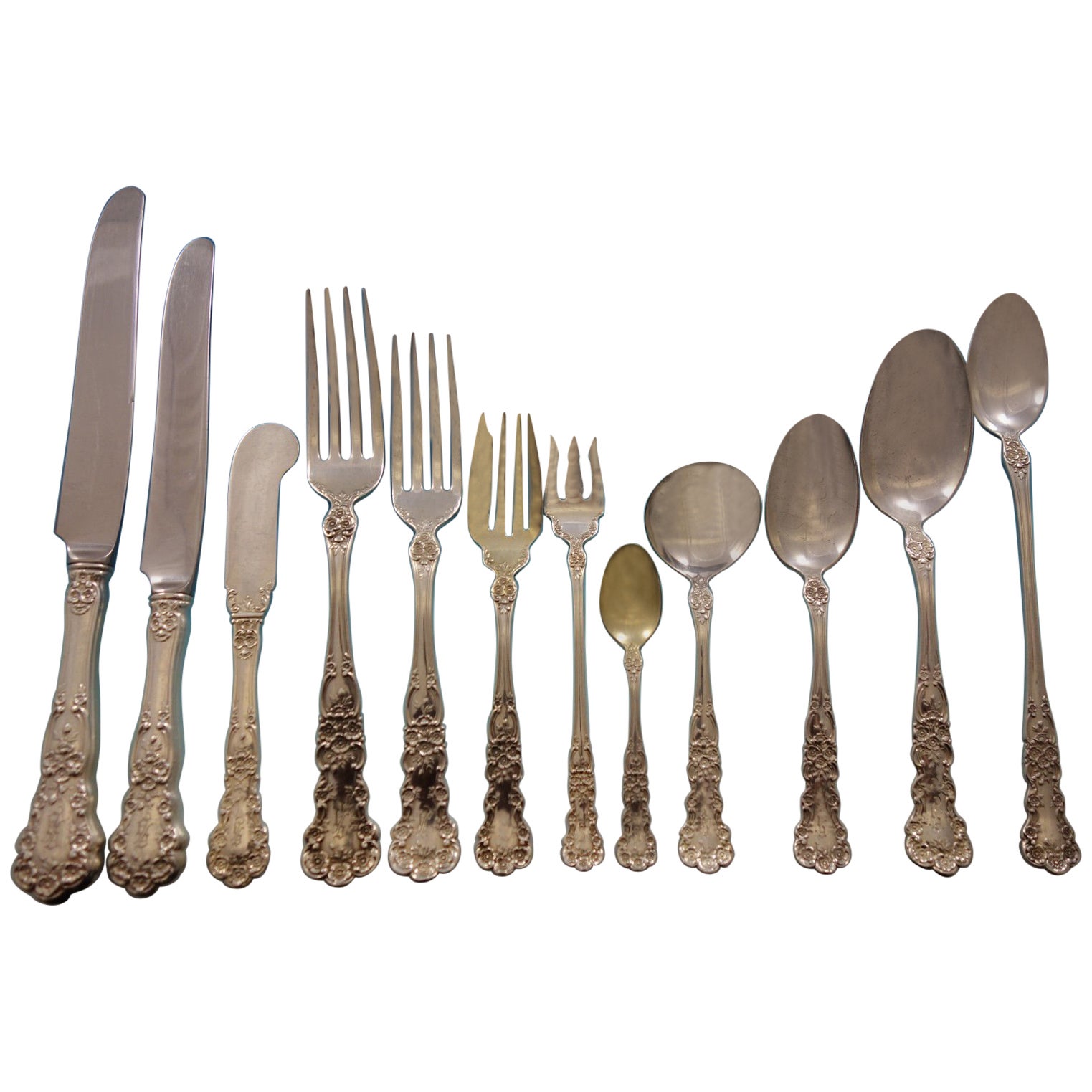 Buttercup by Gorham Sterling Silver Ice Cream Fork Gold Washed Original 5 1//4/"