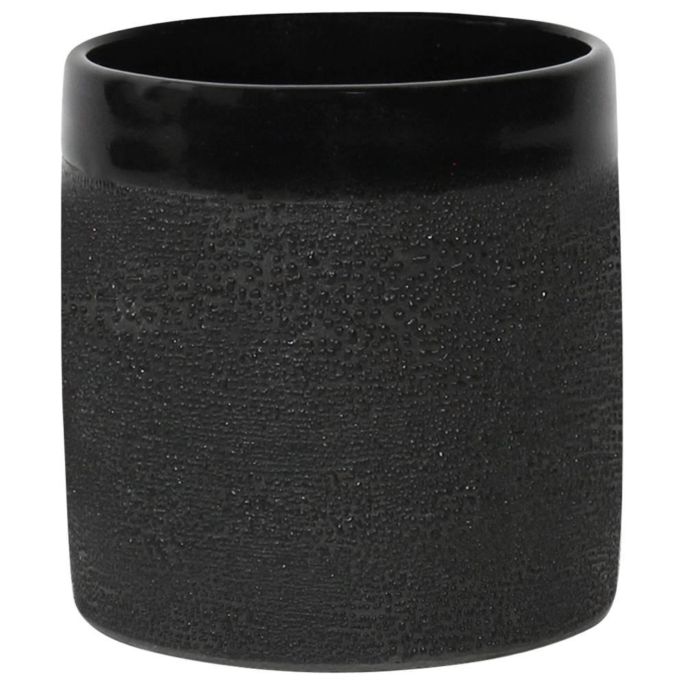 Contemporary Handmade Ceramic Black Dew Glaze Cup For Sale