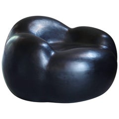 Cloud Chair, Black Lacquer by Robert Kuo, Limited Edition