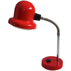 Red Elidus Table Lamp, 1970s, Sweden