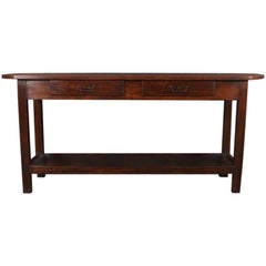 Antique French Chestnut Server