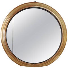 19th Century French Round Gilded Mirror