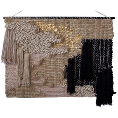 Small Wall Hanging Hemp and Black by All Roads