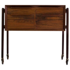 Rosewood Commode with Pull-Out Drawers