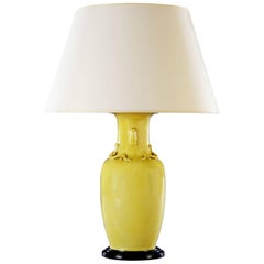 Single 19th Century Yellow Lamp