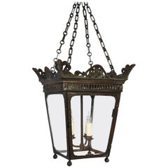 Early 19th Century Bronze Hanging Lantern