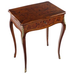 French Side Table with Inlaid Works, Second Half of the 19th Century, Rosewood
