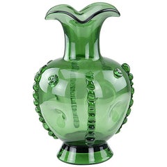 Large Midcentury Decorative Murano Glass Vase, circa 1950