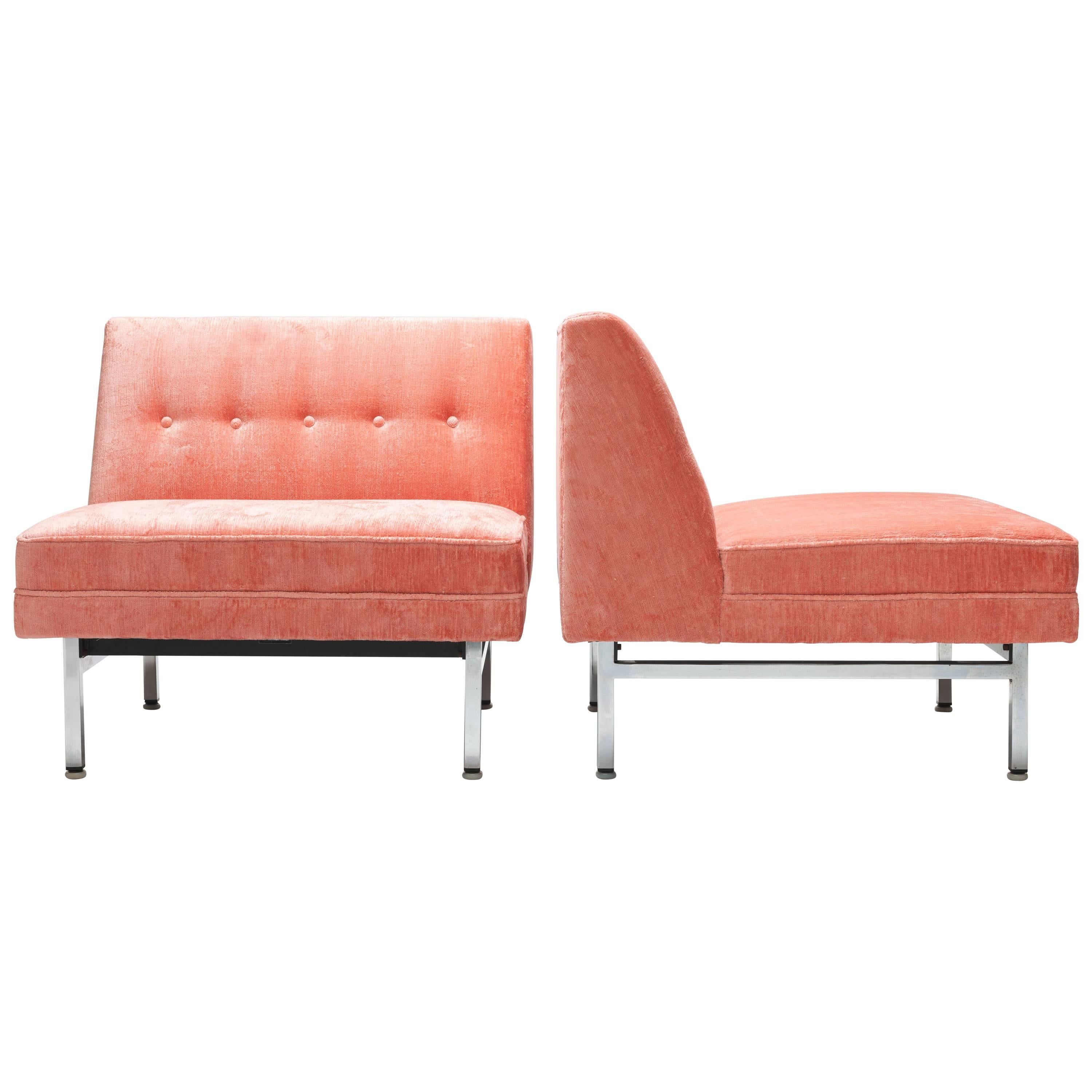 Pink George Nelson Modular Seating Series Chair by Herman Miller
