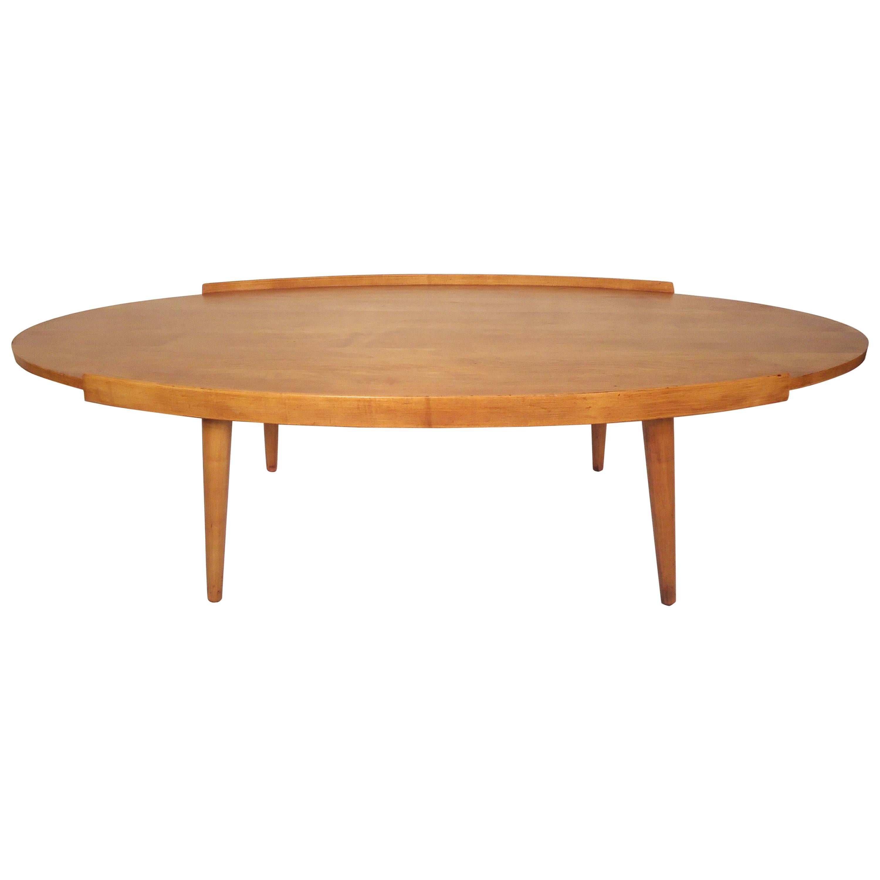 Oval Midcentury Coffee Table
