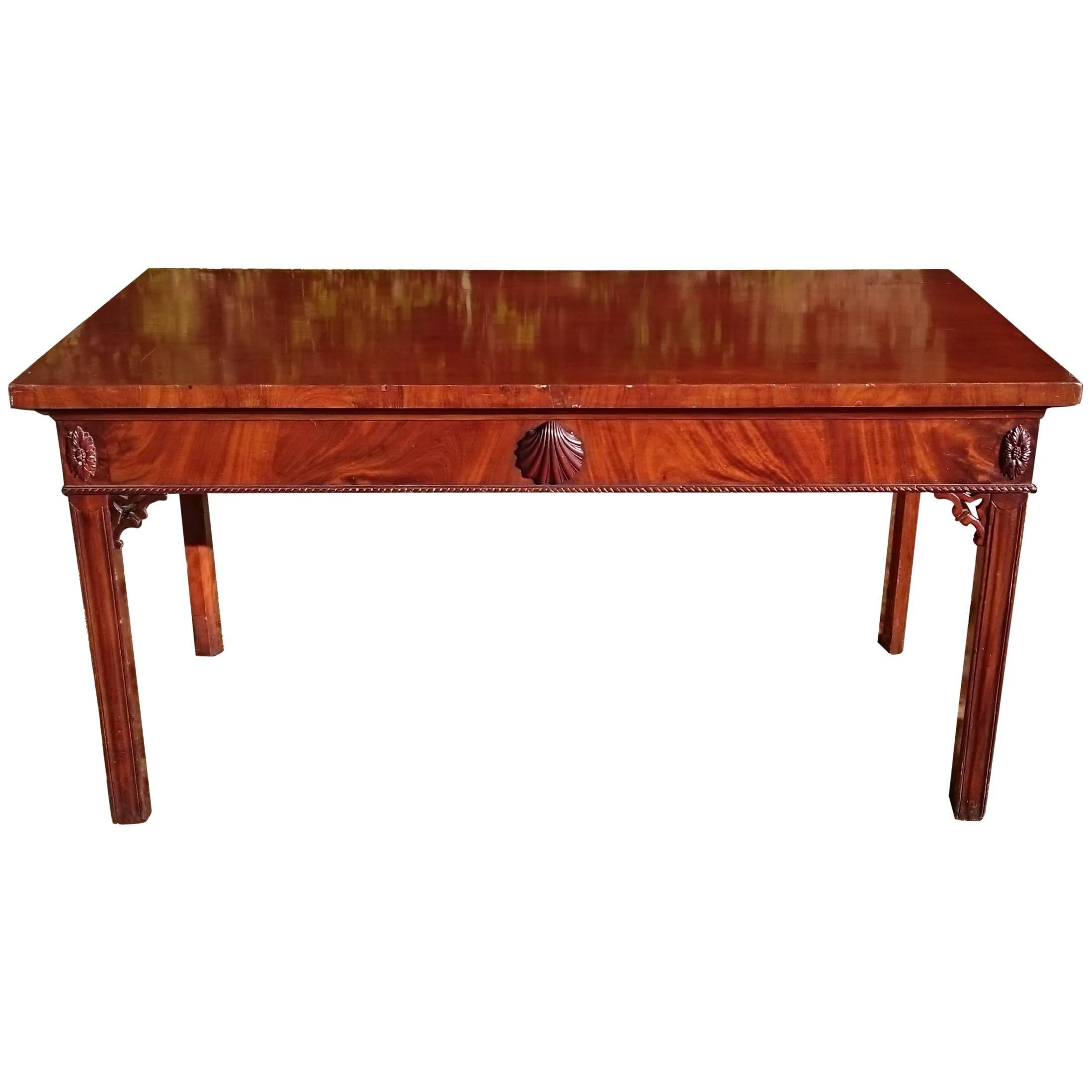 18th Century Mahogany Console Table For Sale