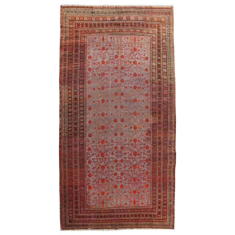 Khotan rug, 1910, offered by Chaman Antique Rug Gallery