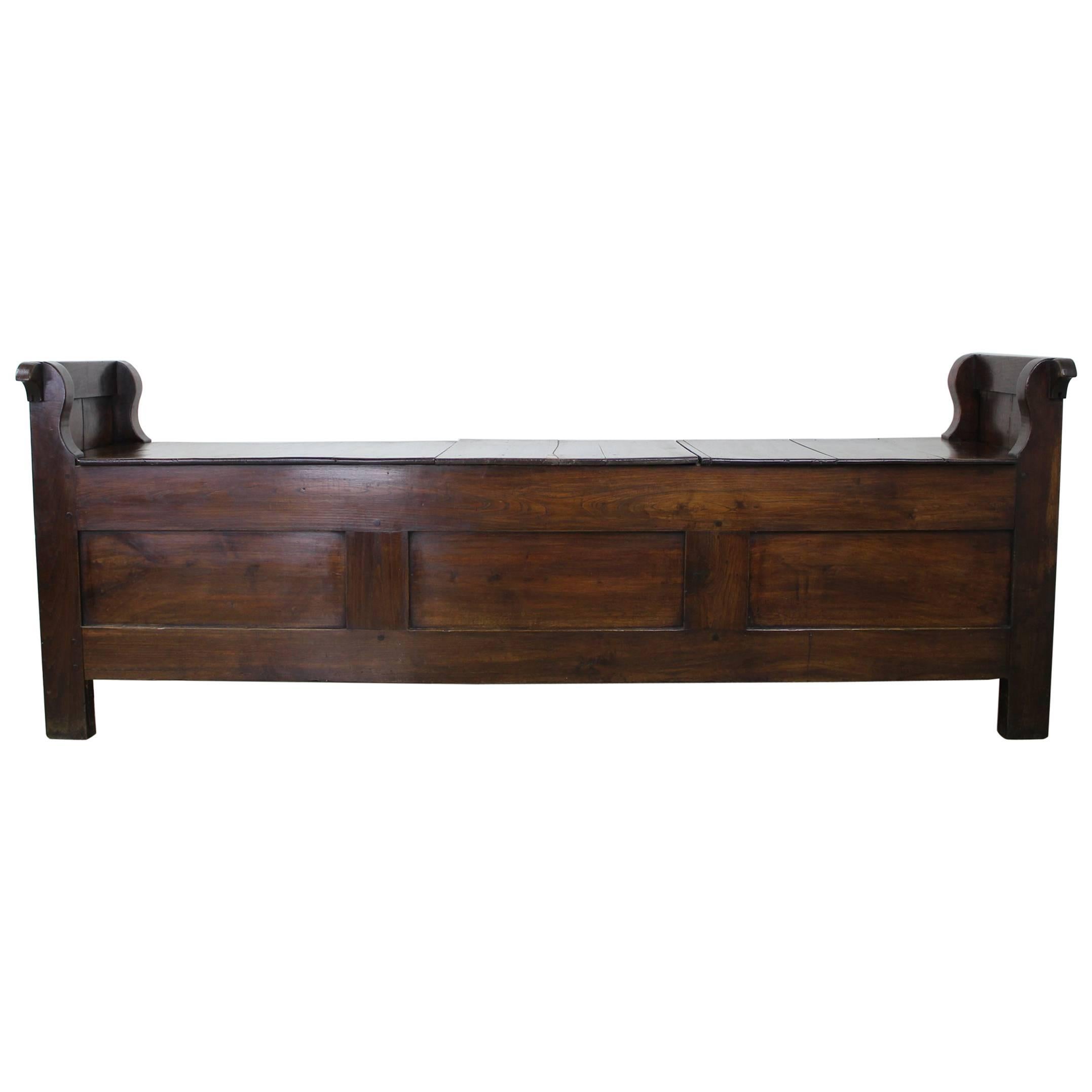 Antique French Chestnut Coffer