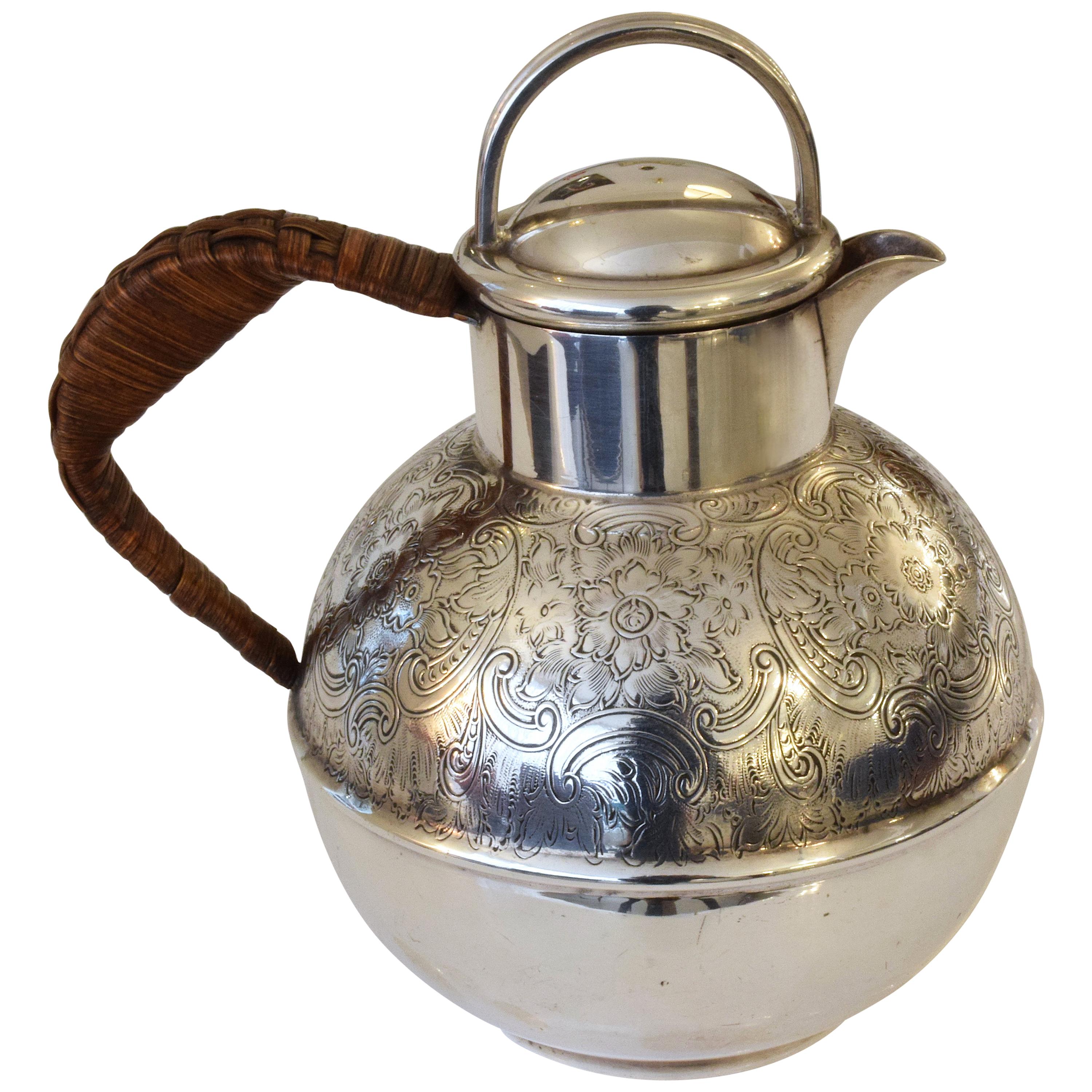 English Antique Small Silver Pitcher or Teapot by Bailey Banks & Biddle