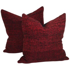 Navajo Indian Weaving Saddle Blanket Pillows or Pair