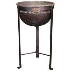 Antique Standing Copper Cooking Kettle