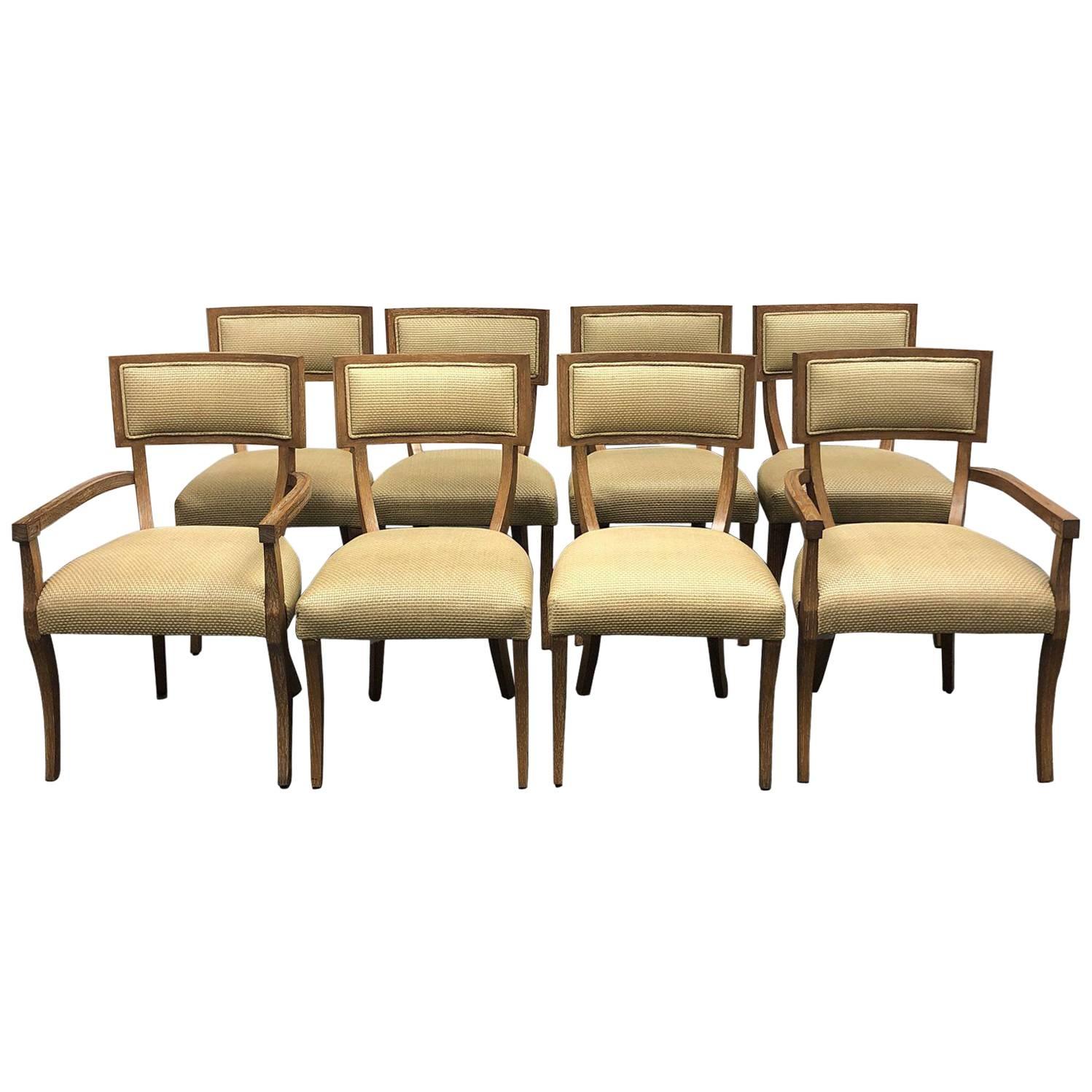 Michael Berman Set of Eight Grad Klismos Chairs