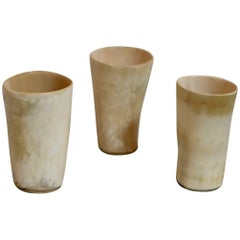 Horn Stirrup Cups, Set of Three