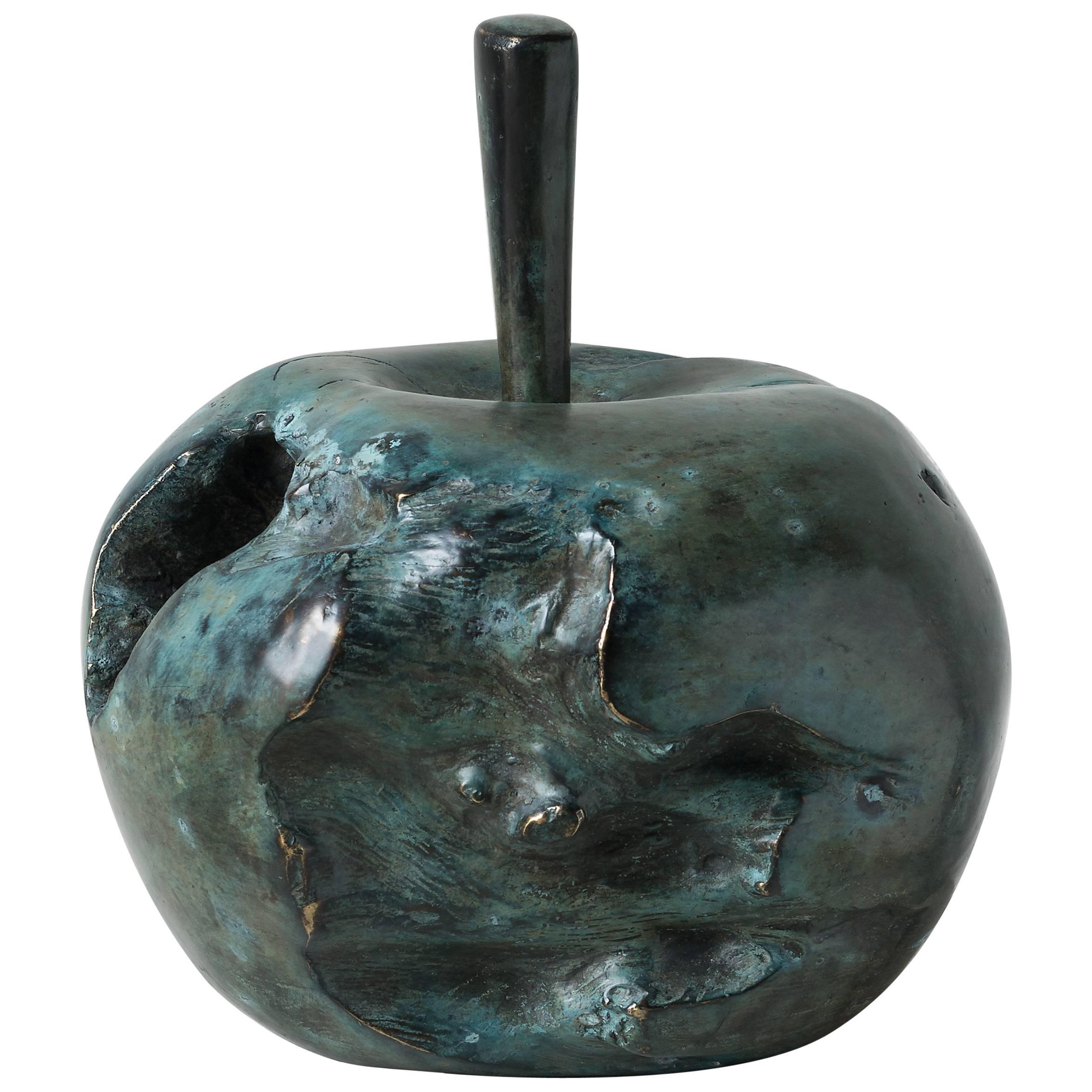 Andreas Wargenbrant "My First Apple", Sculpture in Bronze, No. 13/99 For Sale