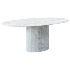 Oval Arabescato Marble Dining Table by Levitan, Italy